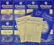Selection of Chelsea home programmes to include 1945/46 Aston Villa, Fulham, 1951/52 Bolton
