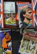 Box of British Clubs in Europe football programmes with mainly homes but few aways, worth