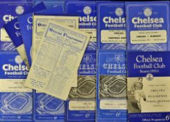 Collection of Chelsea home programmes 1945/46 Aston Villa (FAC), Charlton Athletic 1951/52