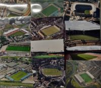 Aerial photo prints of football club stadiums to include league and some non-league, all in mint