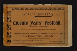 Rare 1904 New Zealand Rugby Souvenir brochure titled 