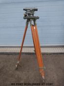 A cased Hilger & Watts surveyor's level,