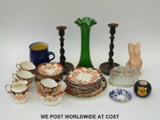 A collection of ceramics to include a part Aynsley tea set,