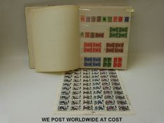 A stockbook containing a quantity of mint GB stamps from QV to modern, including control numbers,