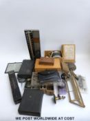 A quantity of engineering and similar gauges, tools etc, to include deflation gauges,