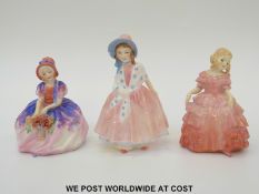 Royal Doulton Monica HN1467 together with Lily HN1798 and Rose HN1368