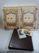 Four 1981 Royal Wedding albums and one album of Royal Wedding booklets, including mini sheets.