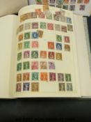 Two albums of European stamps; Greece, Switzerland, Italy, Scandinavia,