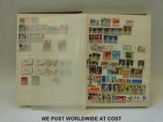 A stockbook of Liechtenstein, Luxembourg, Monaco, San Merino and Vatican stamps.