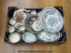 A Losol Ware Shrewsbury part dinner and tea service,