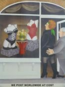 Beryl Cook signed print 