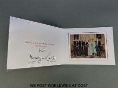 HRH Charles Price of Wales and Camilla Duchess of Cornwall hand signed and inscribed 2005 Christmas