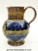 Doulton Lambeth Queen Victoria commemorative jug (19cm tall)