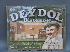 A vintage Deydol distemper wallfinish advert (37x48cm)