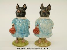 Two Beswick Beatrix Potter Pig Wig figures (slight colour variation)