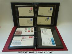 Two GB cover albums with a selection of first day covers and special hand stamps, 1960's onwards.