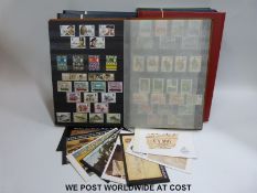 Seven stock books of GB stamps,