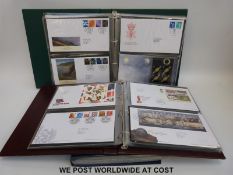 Three albums of GB first day covers
