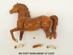 Beswick chestnut prancing Arab horse
