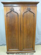 A 19thC mahogany linen press,