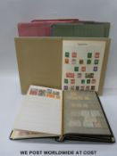A quantity of all-world stamps in folders,