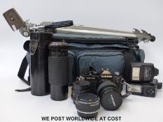 Chinon CM-4s SLR camera with Hanimex 1:2.