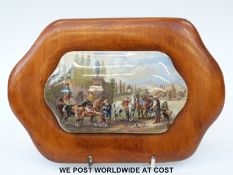 Prattware pot lid Wouvermann Pinx