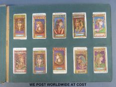 Will's Cigarette card album in slipcase, includes Players Greek Gods, Ogden's Famous Cricketers,