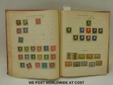 An Ideal postage stamp album, volume two from 1915 covering WWI and post-war issues,