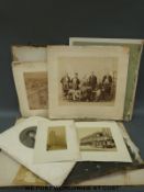 A portfolio of pictures mounted on card of European architectural and artistic interest,