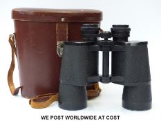 A cased pair of Carl Zeiss Jena Jenoptem 10 x 50 binoculars