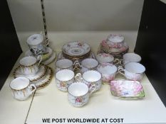 A collection of Royal Albert decorative tea ware to include April Showers,