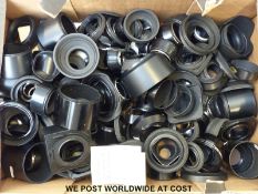 A box of camera lens hoods