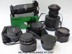 A collection of various lens adaptors etc.