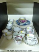 A large collection of 18thC / 19thC ceramics, including a relief moulded Wedgwood plate, Newhall,