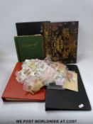 A collection of world stamps,