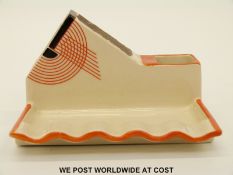 Royal Doulton Art Deco rare match safe/striker in the Tango pattern