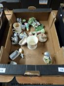 A collection of English pottery including Staffordshire,