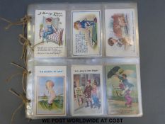 A quantity of humorous and saucy postcards,