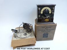The 'Acme' No1 Crystal radio receiver in original box,