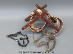 A goat saddle for panniers,