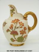 Royal Worcester blush ivory flatback jug,