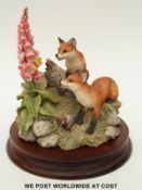 Border Fine Arts 'Summer Fun' fox model signed by Ayres,