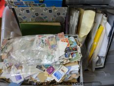 A large quantity of loose stamps and sundry albums of all-world stamps