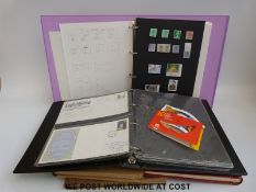 Eight various albums of GB stamps including early issues