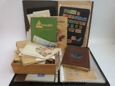 Two ring binders of covers and stamps including early GB,