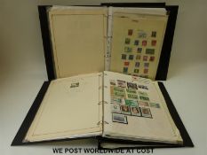 A Commonwealth stamp collection in four folders,