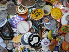 A large collection of 1970/80's badges, mainly political, animal rights, anti establishment,