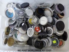 A box of camera lens filters