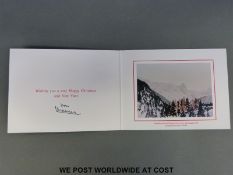 HRH Charles Prince of Wales hand signed and inscribed 1996 Christmas greetings card with a 14x10cm